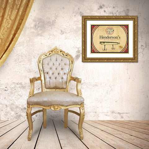 Hendersons Gold Ornate Wood Framed Art Print with Double Matting by Dee Dee