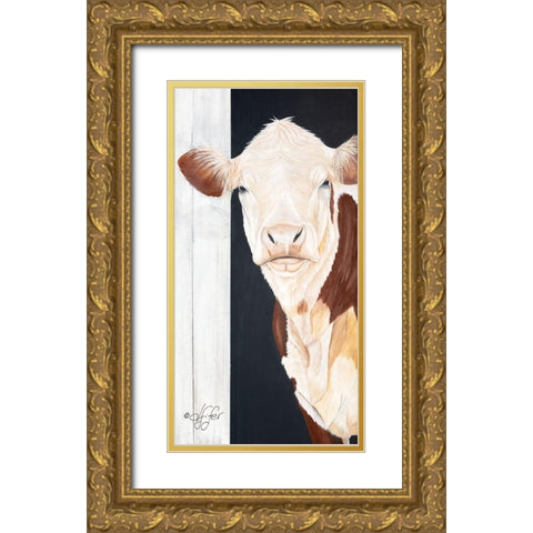 Come on In Gold Ornate Wood Framed Art Print with Double Matting by Fifer, Diane