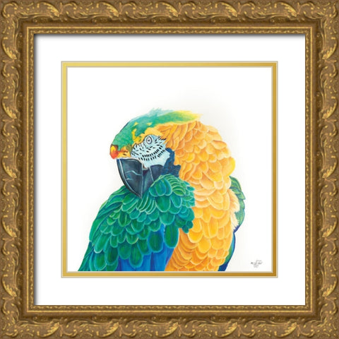 Coyness Gold Ornate Wood Framed Art Print with Double Matting by Fifer, Diane