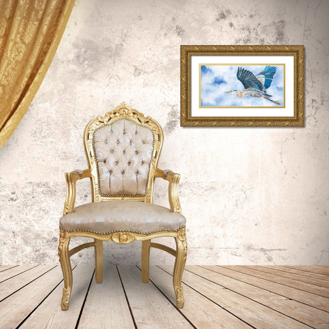 Spread Your Wings Gold Ornate Wood Framed Art Print with Double Matting by Fifer, Diane