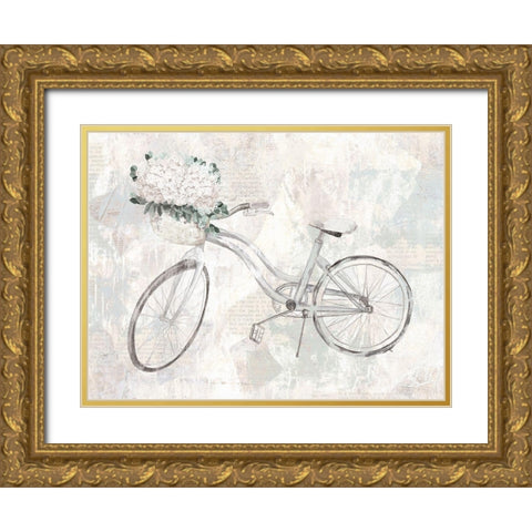 Bicycle Dream Gold Ornate Wood Framed Art Print with Double Matting by Dogwood Portfolio