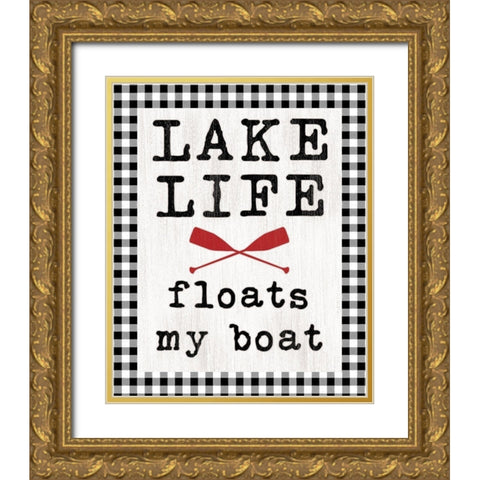 Lake Life Gold Ornate Wood Framed Art Print with Double Matting by Dogwood Portfolio