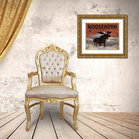 Moosehorn Lake Gold Ornate Wood Framed Art Print with Double Matting by Dogwood Portfolio