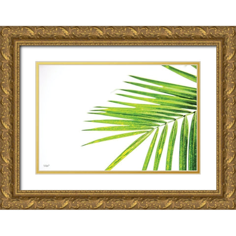 Leaf Study III Gold Ornate Wood Framed Art Print with Double Matting by Quillen, Donnie
