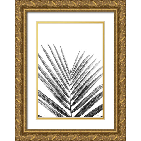 Leaf Study V Gold Ornate Wood Framed Art Print with Double Matting by Quillen, Donnie