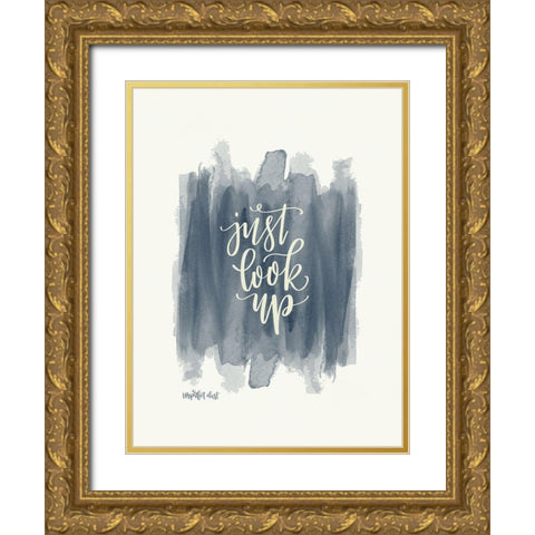 Just Look Up Gold Ornate Wood Framed Art Print with Double Matting by Imperfect Dust