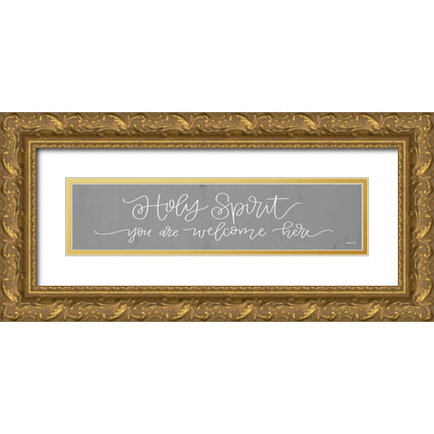 Holy Spirit   Gold Ornate Wood Framed Art Print with Double Matting by Imperfect Dust