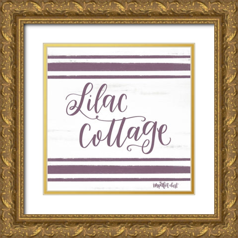 Lilac Cottage Gold Ornate Wood Framed Art Print with Double Matting by Imperfect Dust