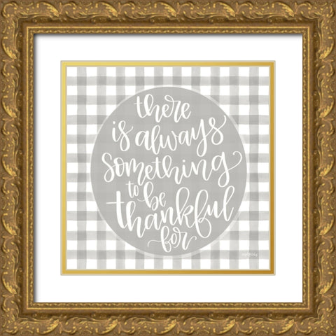 Always Something Gold Ornate Wood Framed Art Print with Double Matting by Imperfect Dust