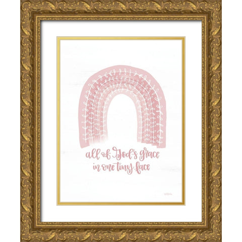 All of Gods Grace    Gold Ornate Wood Framed Art Print with Double Matting by Imperfect Dust