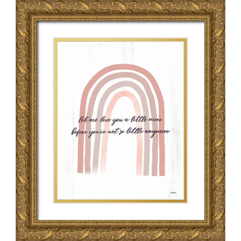 Let Me Love You     Gold Ornate Wood Framed Art Print with Double Matting by Imperfect Dust