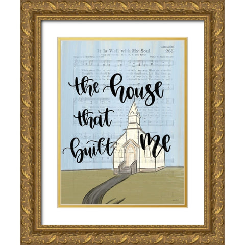 The House That Built Me Gold Ornate Wood Framed Art Print with Double Matting by Imperfect Dust