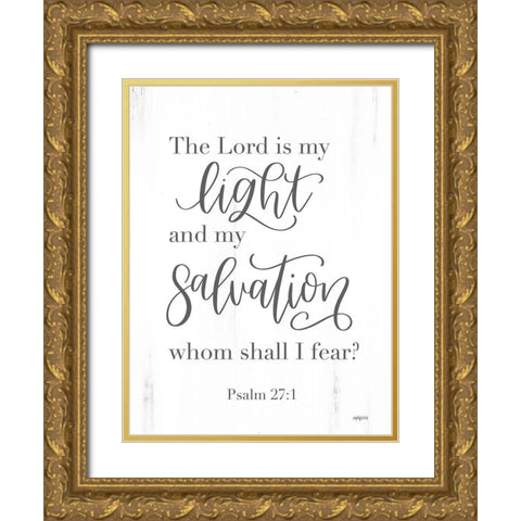 Light and Salvation Gold Ornate Wood Framed Art Print with Double Matting by Imperfect Dust