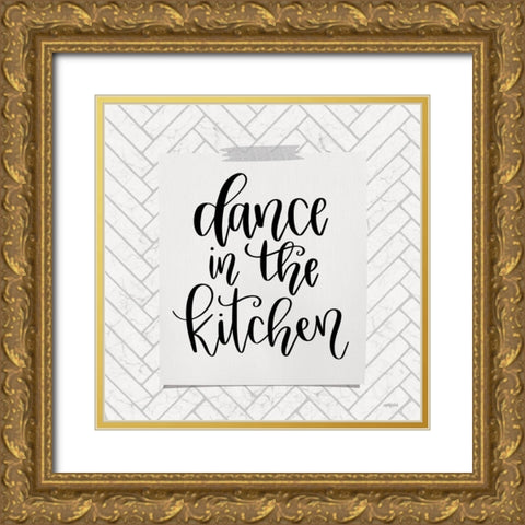 Dance in the Kitchen Gold Ornate Wood Framed Art Print with Double Matting by Imperfect Dust