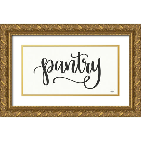 Pantry Gold Ornate Wood Framed Art Print with Double Matting by Imperfect Dust