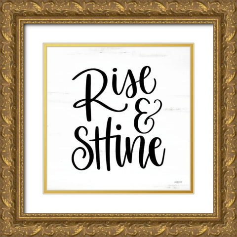 Rise And Shine      Gold Ornate Wood Framed Art Print with Double Matting by Imperfect Dust