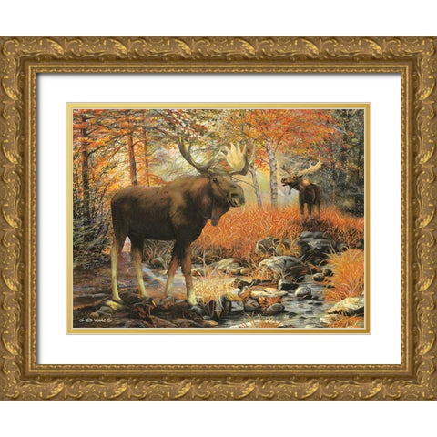 Call of the Wild Gold Ornate Wood Framed Art Print with Double Matting by Wargo, Ed