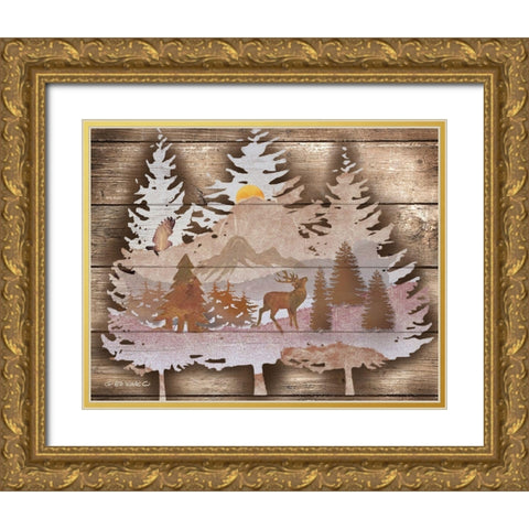 Great Outdoors I Gold Ornate Wood Framed Art Print with Double Matting by Wargo, Ed