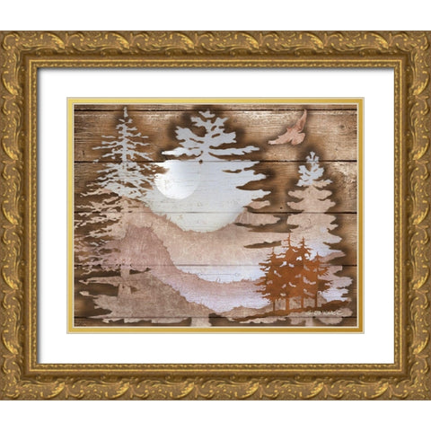 Great Outdoors II Gold Ornate Wood Framed Art Print with Double Matting by Wargo, Ed