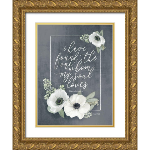 My Soul Loves Gold Ornate Wood Framed Art Print with Double Matting by House Fenway