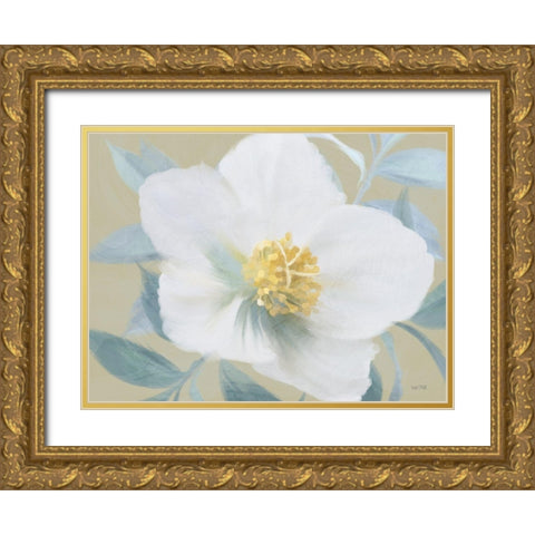 Golden Bloom Gold Ornate Wood Framed Art Print with Double Matting by House Fenway