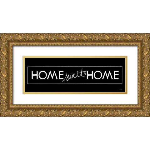 Home Sweet Home Gold Ornate Wood Framed Art Print with Double Matting by House Fenway