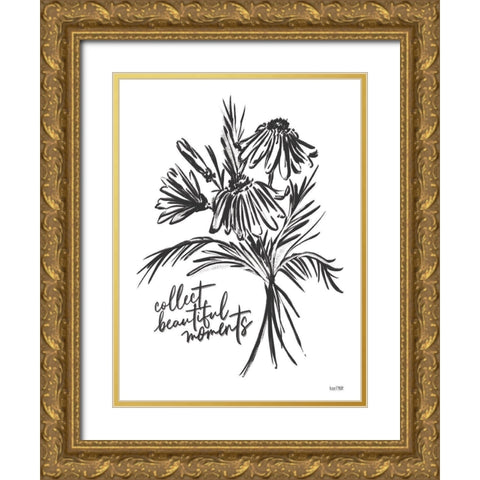 Collect Beautiful Moments Gold Ornate Wood Framed Art Print with Double Matting by House Fenway