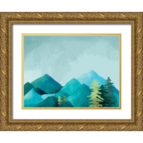 Adventure Awaits I Gold Ornate Wood Framed Art Print with Double Matting by House Fenway