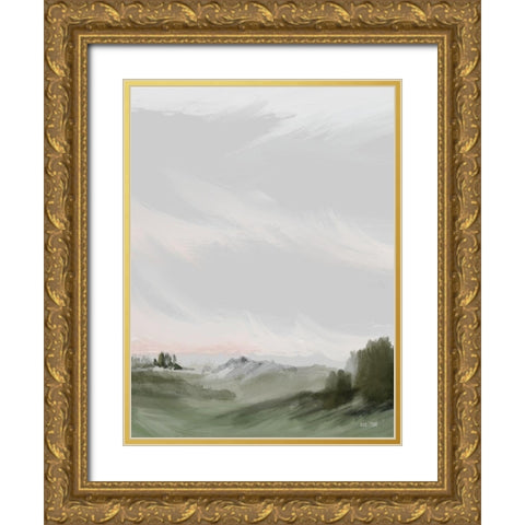 Bohemian Sunrise Gold Ornate Wood Framed Art Print with Double Matting by House Fenway