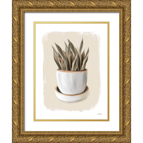 House Plant I Gold Ornate Wood Framed Art Print with Double Matting by House Fenway