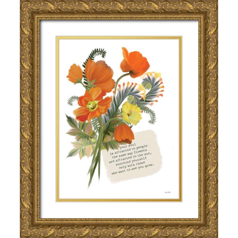 See You Grow Gold Ornate Wood Framed Art Print with Double Matting by House Fenway