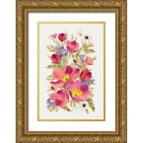 Spring Has Sprung Gold Ornate Wood Framed Art Print with Double Matting by House Fenway