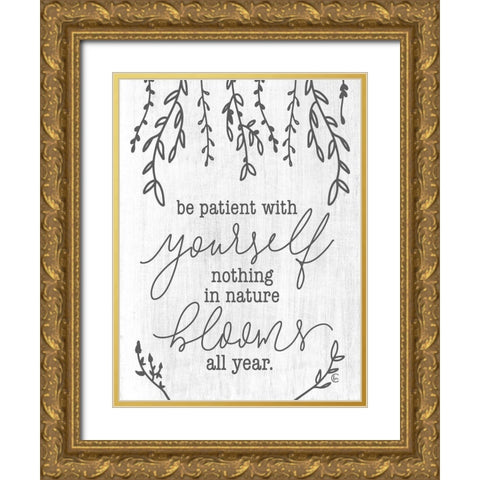 Blooms All Year   Gold Ornate Wood Framed Art Print with Double Matting by Fearfully Made Creations