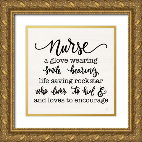 A Nurse Isâ€¦ Gold Ornate Wood Framed Art Print with Double Matting by Fearfully Made Creations