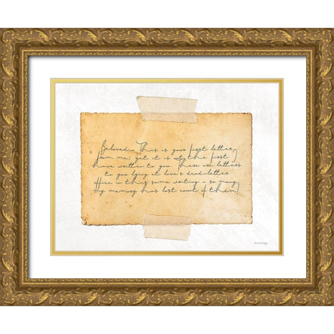 Beloved    Gold Ornate Wood Framed Art Print with Double Matting by Front Port Pickins
