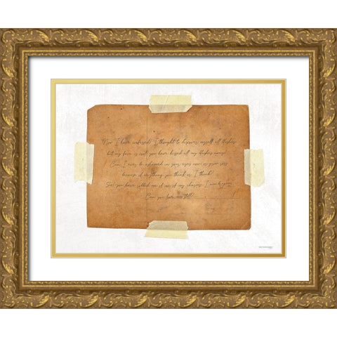 I Confess   Gold Ornate Wood Framed Art Print with Double Matting by Front Port Pickins