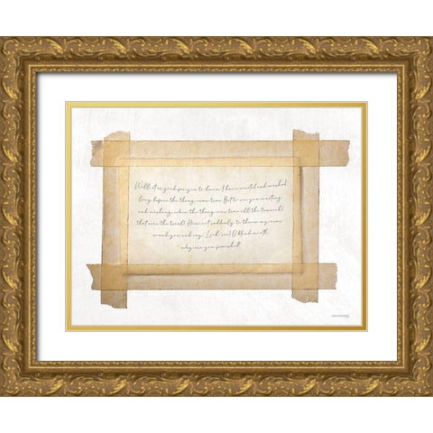 Waiting and Wishing    Gold Ornate Wood Framed Art Print with Double Matting by Front Port Pickins