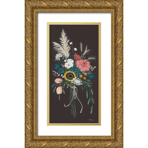 Wildflowers I Gold Ornate Wood Framed Art Print with Double Matting by Hollihocks Art