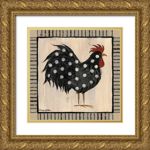 Chicken Pox I Gold Ornate Wood Framed Art Print with Double Matting by Hilliker, Lisa