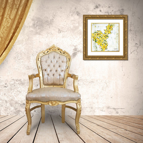 Spring Has Sprung IV Gold Ornate Wood Framed Art Print with Double Matting by Holden, Jennifer