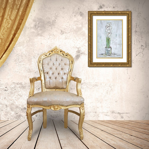 Simple Joys Gold Ornate Wood Framed Art Print with Double Matting by Holden, Jennifer