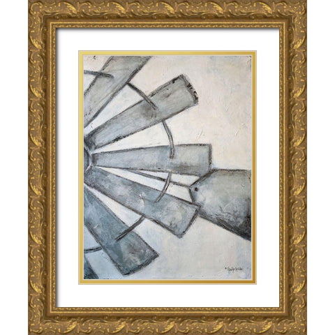 Watering Time Gold Ornate Wood Framed Art Print with Double Matting by Holden, Jennifer