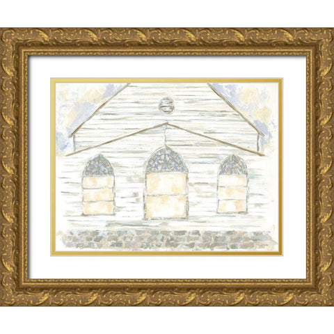 Sweet Memories Gold Ornate Wood Framed Art Print with Double Matting by Holden, Jennifer