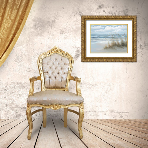 Sea Oats Gold Ornate Wood Framed Art Print with Double Matting by Janisse, Georgia