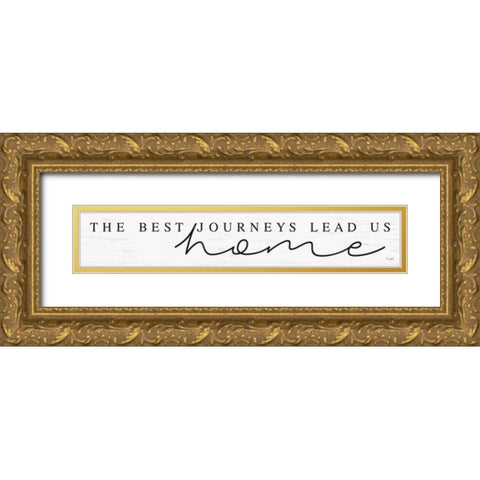 The Best Journeys Gold Ornate Wood Framed Art Print with Double Matting by Jaxn Blvd.