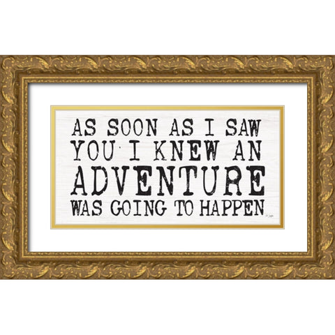 Adventure Gold Ornate Wood Framed Art Print with Double Matting by Jaxn Blvd.