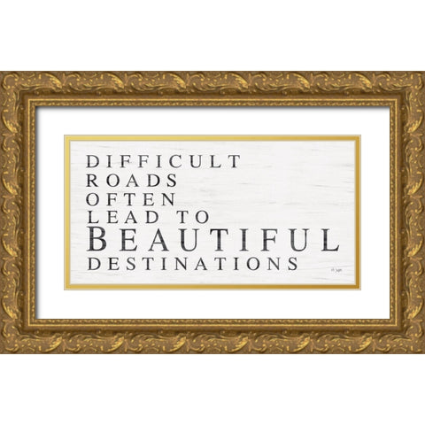 Beautiful Destinations Gold Ornate Wood Framed Art Print with Double Matting by Jaxn Blvd.