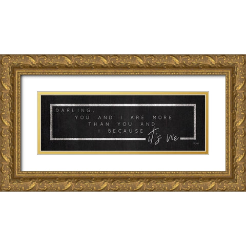 You and I Gold Ornate Wood Framed Art Print with Double Matting by Jaxn Blvd.