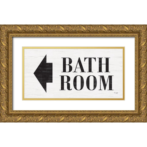 Bath Room Gold Ornate Wood Framed Art Print with Double Matting by Jaxn Blvd.