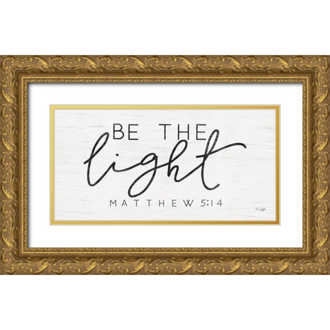 Be the Light Gold Ornate Wood Framed Art Print with Double Matting by Jaxn Blvd.